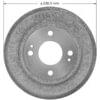 Bendix PDR0606 Brake Drum Brake Drum - Cast Iron, 7.875 Inch Diameter, 4 Lug Holes