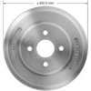 Bendix PDR0837 Brake Drum Brake Drum - Cast Iron, 9.00 Inch Diameter, 5 Lug Holes