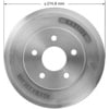 Bendix PDR0838 Brake Drum Brake Drum - Cast Iron, 9.008 Inch Diameter, 5 Lug Holes