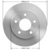 Bendix PRT1263 Disc Brake Rotor Disc Brake Rotor - Hydraulic, Flat, 6 Bolt Holes, 6.50" Bolt Circle, 12.80" O.D.