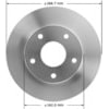 Bendix PRT1261 Disc Brake Rotor Disc Brake Rotor - Hydraulic, Flat, 6 Bolt Holes, 6.50" Bolt Circle, 12.80" O.D.
