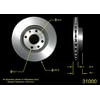 Bendix PRT1546 Disc Brake Rotor Disc Brake Rotor - Iron, 9.76 Inch, 0.866 Inch Thick, Vented, Smooth