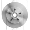 Bendix PRT1829 Disc Brake Rotor and Hub Assembly Global Rotor
