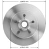 Bendix PRT1830 Disc Brake Rotor and Hub Assembly Disc Brake Rotor and Hub Assembly - Global, Iron, Natural, Vented, 11.61"