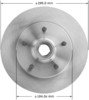 Bendix PRT1921 Disc Brake Rotor and Hub Assembly Disc Brake Rotor and Hub Assembly - Global, Iron, Natural, Vented, 11.60"