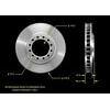 PRT5533 by BENDIX - Disc Brake Rotor - Iron, 12.21 Inch Diameter, 1.654 Inch Thick, Vented, Smooth