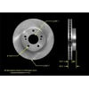 Bendix PRT5537 Disc Brake Rotor Disc Brake Rotor - Iron, 12.11 Inch Diameter, 0.630 Inch Thick, Vented, Smooth