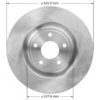 Bendix PRT5893 Disc Brake Rotor Disc Brake Rotor - 13.00 In OD, 0.433 In Thickness, Iron, Smooth