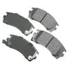 Akebono ACT509 Disc Brake Pad Set ULTRA PREM FRICTION