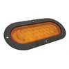 Grote 53623 Brake / Tail / Turn Signal Light SuperNova Oval LED Stop Tail Turn Light, Black Theft-Resistant Flange,