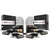 PowerStop Brakes CRK1548 Disc Brake Kit Genuine Geomet® Coated Rotor and Low-Dust, Ceramic Brake Pad Kit