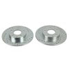 PowerStop Brakes JBR1597XPR Disc Brake Rotor Set Evolution® Disc Brake Rotor - Performance, Drilled, Slotted and Plated