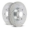PowerStop Brakes JBR1774XPR Disc Brake Rotor Set Evolution® Disc Brake Rotor - Performance, Drilled, Slotted and Plated