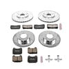 PowerStop Brakes K108 Disc Brake Kit Z23 Daily Driver Carbon-Fiber Ceramic Brake Pad and Drilled & Slotted Rotor Kit
