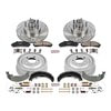PowerStop Brakes K15006DK Disc Brake Pad and Rotor / Drum Brake Shoe and Drum Kit Z23 Daily Driver Carbon-Ceramic Pads,