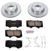 PowerStop Brakes K5873 Disc Brake Kit Z23 Daily Driver Carbon-Fiber Ceramic Brake Pad and Drilled & Slotted Rotor Kit