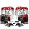 PowerStop Brakes KC1047 Disc Brake Kit Z23 Daily Driver Carbon-Fiber Ceramic Pads Drilled & Slotted Rotor & Caliper Kit