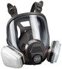 3M 7163 Respirator Full Facepiece Respirator Packout 07163, Organic Vapor/P95, Large