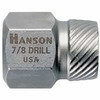 Irwin Hanson 53201 Screw Extractor Spiral Flute Screw Extractor - 1/8 in, 1/2 in Hex, For #12 Screws