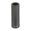 2126D by GREY PNEUMATIC - 1/2" Drive x 13/16" Deep Impact Socket- 12 Point
