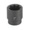 Grey Pneumatic 2534S 1/2" Drive x 1-1/16" Standard Impact Socket- 8 Point