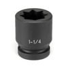 Grey Pneumatic 4548S 1" Drive x 1-1/2" Standard Impact Socket- 8 Point