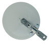 Grote 28041 Door Blind Spot Mirror 6in. Convex Center-Mount Spot Mirror, w/ Arm Assembly, Powder Coat, White