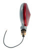 55232 by GROTE - Thin-Line Die-Cast Single-Face Light, Powder Coated Aluminum Finish, Red