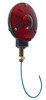 Grote 56052 Brake / Tail / Turn Signal Light Round 4" Stop/Turn/Tail Pendant Light, Red Acrylic Lens, 12V, Chrome Housing