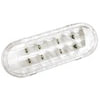 Grote 61981 Back Up Light Assembly Grommet Mount Oval LED Dome Lamp, Clear