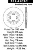 Centric 121.42010 Disc Brake Rotor C-Tek Standard Brake Rotor