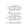 Centric 500.13370 Disc Brake Pad Set PQ PRO Disc Brake Pads with Hardware