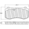 500.12230 by CENTRIC - PQ PRO Disc Brake Pads with Hardware