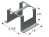 Hendrickson R-009800-2 BRACKET AIR KIT INSIDE DUAL