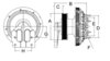 Horton 99A9799 Engine Cooling Fan Clutch CLUTCH DMA2S SE 24 CUM,190.93,10/8"PK",40.46STUDS