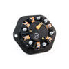 Tramec Sloan 38814 Electrical Pin Socket 7-Way Zinc Receptacle, Solid Pin, 30A Circuit Breakers