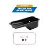 PAI 141287 Engine Oil Pan Engine Oil Pan - Steel; Black; Fits and fits Cummins 4B Engines.