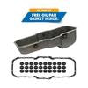 PAI 841202 Engine Oil Pan Engine Oil Pan - Steel; EDC Silver; Fits Mack Etech/Aset Engines and has a 36qt. oil capacity.