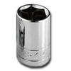 SK Hand Tool 306 Socket 3/8 Dr Chrome STD 6 Pt Socket, 6mm