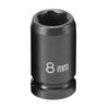 908MS by GREY PNEUMATIC - 1/4" Surface Drive x 8mm Standard Impact Socket