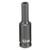Grey Pneumatic 945MDS Socket 1/41" Deep x 4.5mm Hex Size, 50mm Deep Length, Impact Socket, Type II Shape