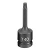 2140T by GREY PNEUMATIC - 1/2" Drive x T40 Internal Star Impact Driver Socket, Poly Bag with Barcode