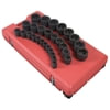 4696 by SUNEX TOOLS - 3/4" Dr SAE Impact Socket Set, 29Pc