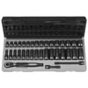 Grey Pneumatic 81235MRD 3/8" Dr. 35pc Metric Std & Deep Duo-Socket Set - 12 Pt.