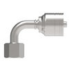 Weatherhead 20Z-85D Hydraulic Hose Eaton Weatherhead Z Series Crimp Hose Fittings Female Swivel DIN 24 Seat 90 Light