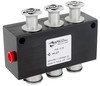 APSCO V-38 Multi-Purpose Hydraulic Control Valve Air Control Valve - 4-Way Push-Pull, 2-Position, Triple Spool, Double Acting