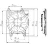 Global Parts Distributors 2811395 Engine Cooling Fan Assembly gpd Electric Cooling Fan 2811395