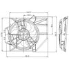 Global Parts Distributors 2811482 Engine Cooling Fan Assembly gpd Electric Cooling Fan 2811482