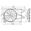 Global Parts Distributors 2811487 Engine Cooling Fan Assembly gpd Electric Cooling Fan 2811487