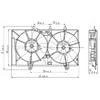 Global Parts Distributors 2811541 Engine Cooling Fan Assembly gpd Electric Cooling Fan 2811541